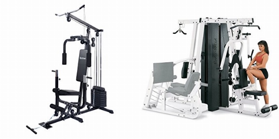 Costway Home Gym Weight Training Machine vs Body-Solid EXM4000S Triple Stack Home Gym