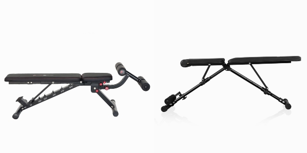 Side by side comparison of Fitness Reality 2000 and FLYBIRD Weight Bench in flat positions.